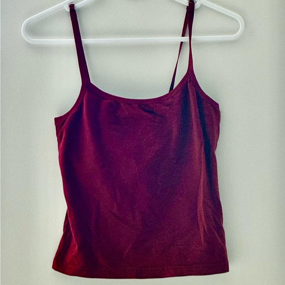 Red Spaghetti Strap Bra Top